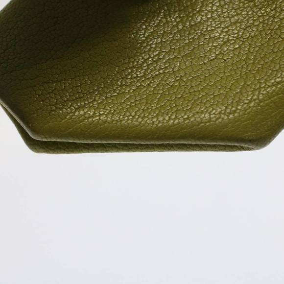 HERMES Revan Cattle Coin Purse Leather Green Auth yb333 - Picture 16 of 16